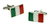Italian Flag Cufflinks