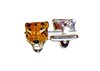 Roaring Tiger Head Cufflinks (Sterling Silver and Enamel)