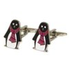 Penguins with Scarf Cufflinks