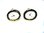 Oval Gilt Quartz Watch Cufflinks (Plain Front, Rhodium Plated)