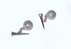 Golf Tee and Ball Cufflinks (Sterling Silver and Chain Fit)