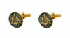 Acorn Threepence Coin Cufflinks (Gold Plated)