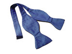 Blue Silk Self-Tie Bow Tie