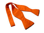 Orange Silk Self-Tie Bow Tie