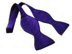 Purple Silk Self-Tie Bow Tie