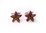 Red and Yellow Starfish Cufflinks