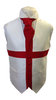 Single Breasted Silk Waistcoat with St George Flag Design