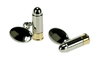 Bullet Cufflinks (Silver Plated with Chain)