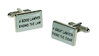 "A Good Lawyer Knows the Law, A Great Lawyer Knows the Judge" Cufflinks