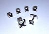 Square Cross Stud Set (Mother of Pearl, Onyx and Sterling Silver)