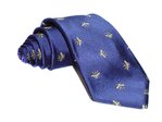 Hand-Made Woven Silk Tie (Wasp, Blue)
