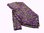 Yellow Pattern on Purple Background Silk Cravat