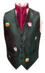 Christmas Themed Embroidered Single Breasted Waistcoat